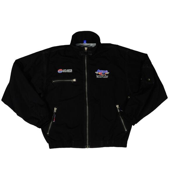 Atlanta Motor Speedway Vintage Aaron's 312 Inaugural Race 2000 Black Jacket L - Picture 2 of 8